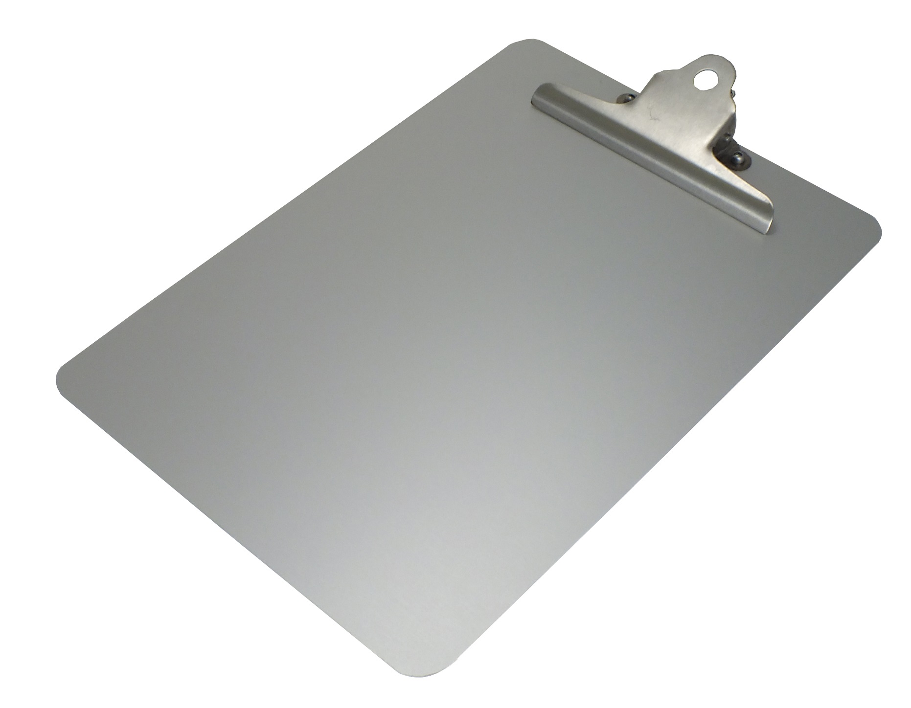 Porte-bloc A4 en aluminium avec pince coloris argent - Bloc note