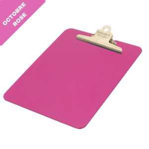 Porte-bloc rose détectable